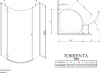 душевой уголок radaway torrenta pdj 90×90 l графитовое