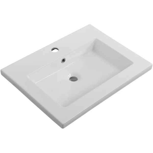раковина cezares czr-8070-60 61x46 см, накладная, белый
