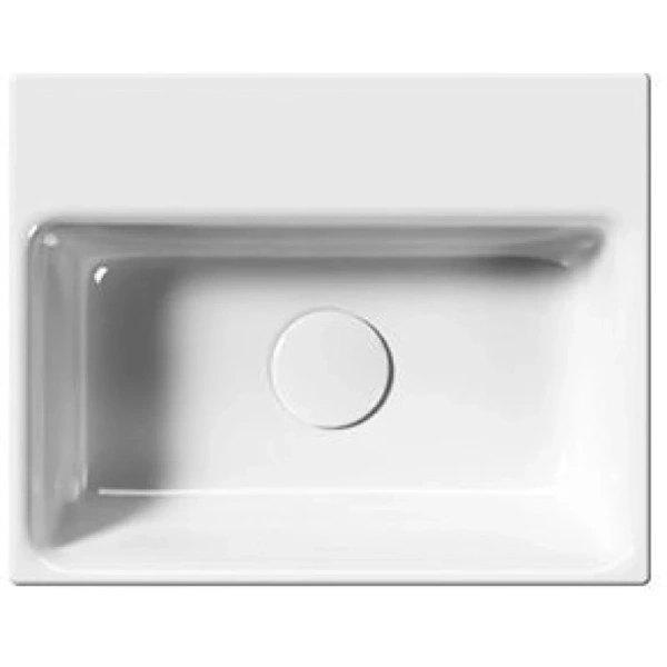 раковина gsi nubes 9684111 подвесная, 40x32 см, bianco lucido (белый глянец)