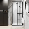 душевая кабина niagara standart st90/15ql/kl/bkt 90х90 см, без крыши, с тропическим душем