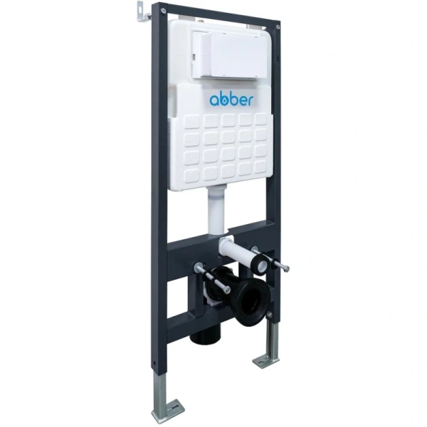 комплект инсталляция с унитазом abber ac1201-ac0105-ac0121mmg с кнопкой смыва, золотой матовый + унитаз подвесной abber rechteck безободковый, с сиденьем микролифт, белый