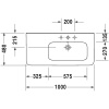 раковина полувстраиваемая duravit durastyle 2326100041