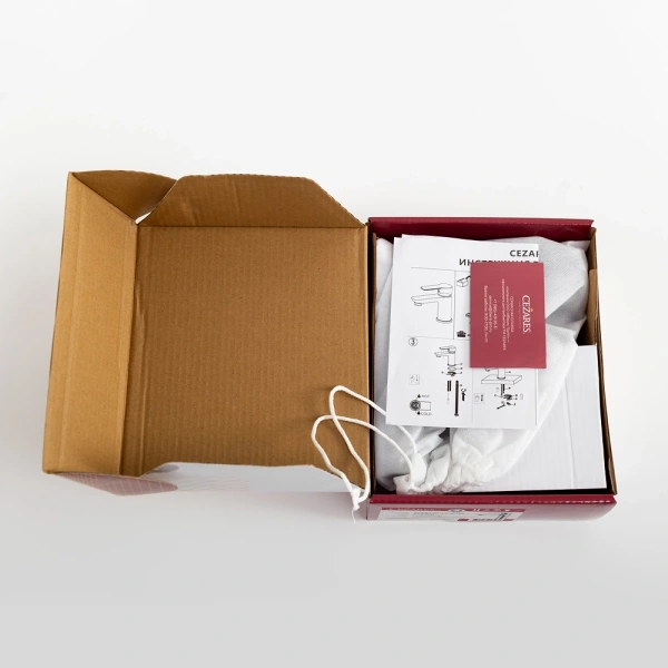 смеситель для раковины cezares comfort comfort-ls-01-w0 без донного клапана, хром