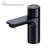 смеситель для раковины am.pm x-joy f85a02522 нажимной, touchreel, цвет черный матовый