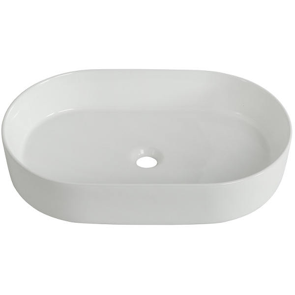 раковина накладная 61х38.5 belbagno bb1479, белая.