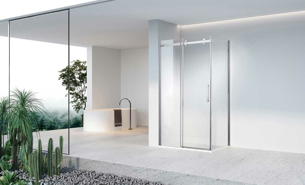 душевой уголок vincea como-n 150×90 vsr-4cn9015cl профиль хром, стекло прозрачное