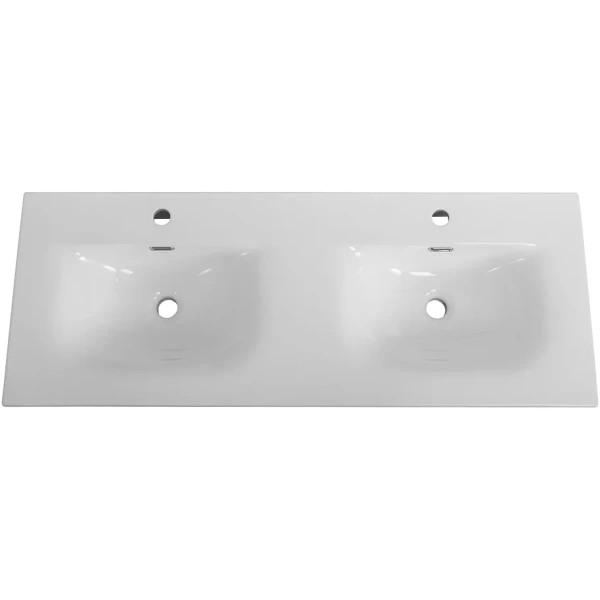 раковина cezares molveno czr-8099-120-2 121x46 см, накладная, белый