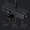 душевая система am.pm inspire v2.0 f0750a522 с термостатом, цвет черный матовый