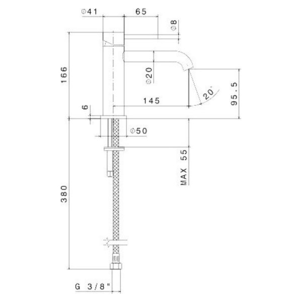 смеситель для раковины kerama marazzi eterna 69612xkm.59.067 брашированная медь