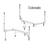 Ножки для ванны Riho Colorado POOTSET14 каркас
