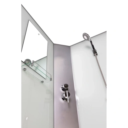 душевая кабина niagara classic ng-2309-14bkt 100x100 см, с тропическим душем
