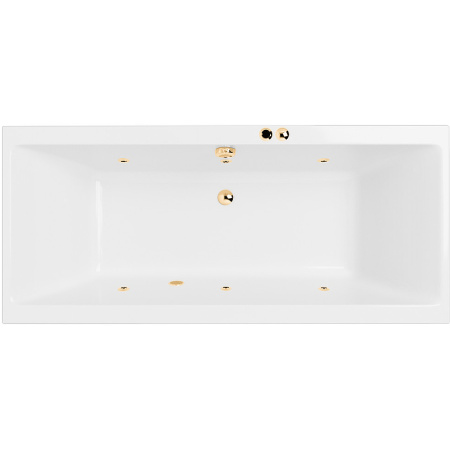 Акриловая ванна Excellent Pryzmat 190x90 "SOFT" цвет золото