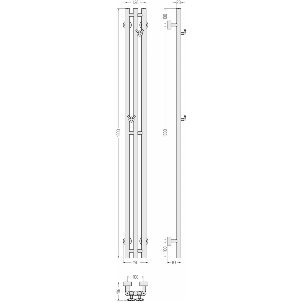 полотенцесушитель водяной сунержа терция pro 32-0444-1510 1500x150, золотой шелк
