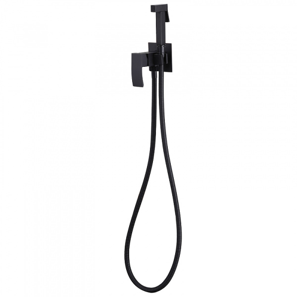 гигиенический душ со смесителем abber wasserfall af8625b черный матовый