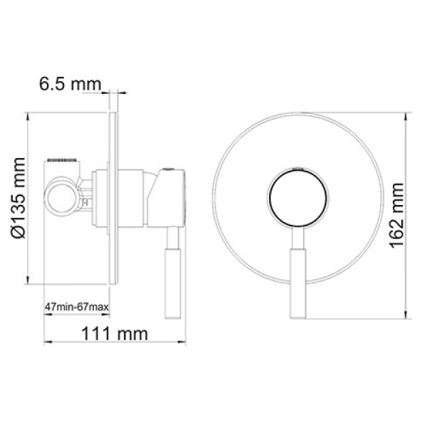 гигиенический душ со смесителем wasserkraft wern a04200 цвет хром