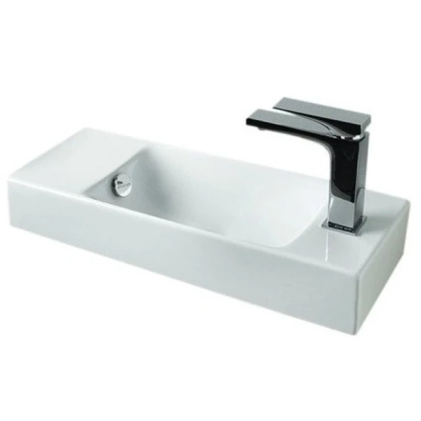 раковина подвесная artceram brick lml002 01;00 20х54 см, белая.