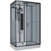 Душевая кабина Niagara Premium NG-6912-01GQR BLACK (120х80х210) низкий поддон(16 см) стекло ТОНИРОВАННОЕ