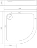 душевой поддон good door раунд 80×80 пн00066