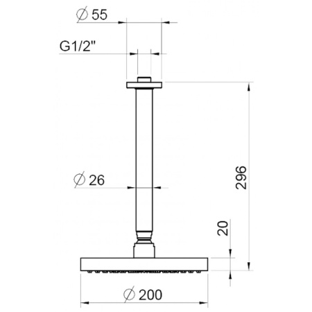 верхний душ webert opera ac0940015 pvc