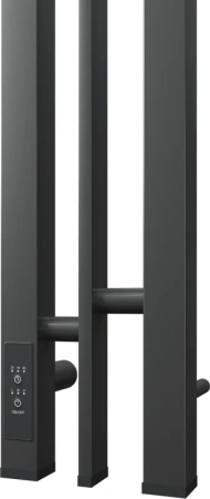 полотенцесушитель point фрея п2 pn20712gb электрический, 10x120 см, графит блеск