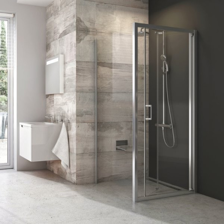 Душевая стенка Ravak Blix BLPSZ-90 X93H70C00Z1 профиль хром, стекло прозрачное