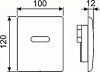 кнопка для инсталяции tece planus urinal 6 v-batterie 9242350 сатин, нержавеющая сталь