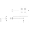 верхний душ gessi emporio 47250#238 ø300 мм, с кронштейном, цвет mirror steel