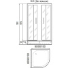 душевой уголок river don light 100×100 мт 10000002956 без поддона