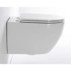 унитаз tece tecespring r 9700998p подвесной, безободковый, с сиденьем в комплекте, белый
