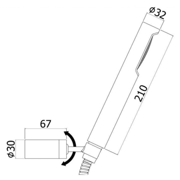 душевой гарнитур paffoni birillo zdup036no, черный матовый