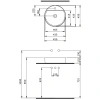 раковина 45x45 см berges ego sl 182015