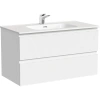 Тумба под раковину Sancos Folk FL90W 89 см, подвесная, белый матовый