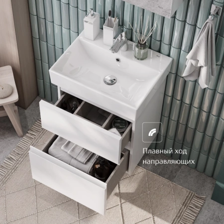 тумба белый матовый 46 см roca oleta a857638501