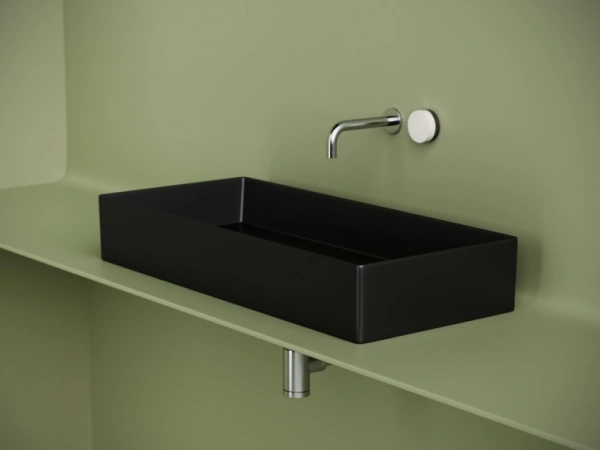 раковина ceramicanova element cn6072mb накладная, 80.1x36 см, черный матовый