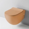Унитаз подвесной безободковый ArtCeram File 2.0 FLV004 13 00 без сиденья, цвет arancio cammeo