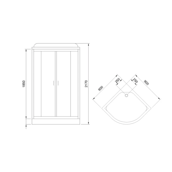 душевая кабина royal bath rb 90hk7-bt