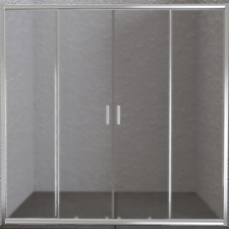 Дверь для душевой кабины BelBagno Unique 200 UNIQUE-BF-2-170/200-P-Cr профиль хром, стекло рифленое