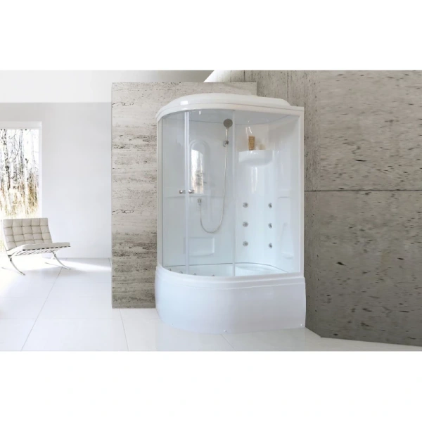 душевая кабина royal bath bk 120х80 rb8120bk2-t-r с гидромассажем