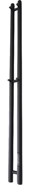 полотенцесушитель электрический маргроид inaro inaro-1206-1049-9005r 120х6 r с крючками, черный матовый