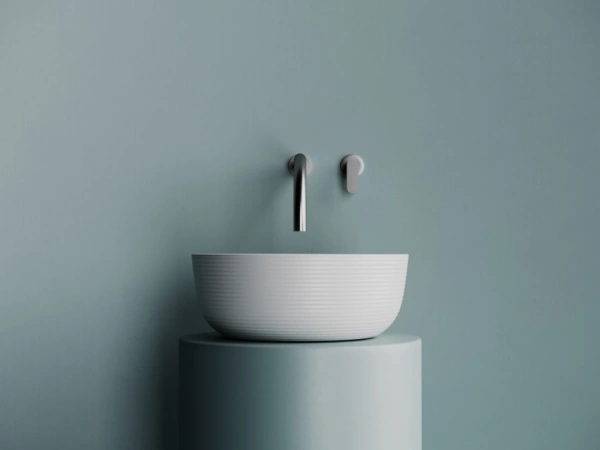 раковина ceramicanova element cn6073mw накладная, ø36 см, белая матовый