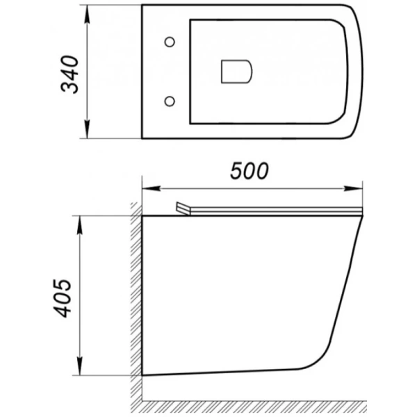 унитаз подвесной безободковый belbagno marmi bb052chr, без сиденья, цвет белый