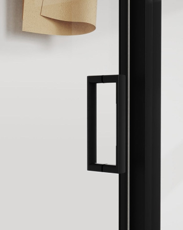 душевой уголок vincea city 110x90 vsr-5ct9011clb профиль черный, стекло прозрачное