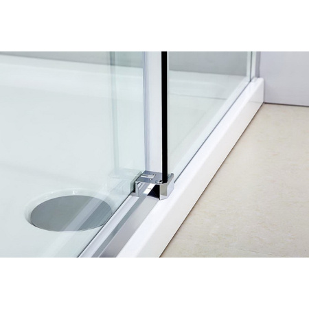 душевой уголок black&white stellar wind s202-900х900 квадратный профиль серебристый хром стекло прозрачное