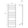 полотенцесушитель point меркурий п10 pn83150e электрический, левый | правый, 50x100 см, хром
