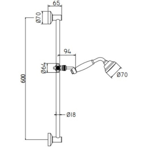 душевой гарнитур paffoni belinda zsal070cc , хром глянцевый