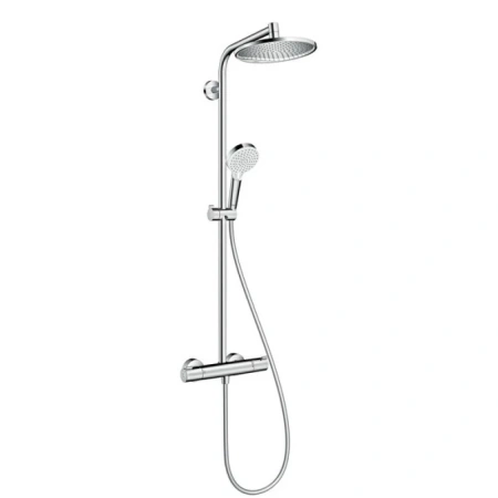 Душевая система с термостатом Hansgrohe Crometta S 240 1jet Showerpipe, EcoSmart, 9 л/мин 27268000
