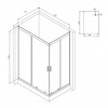 душевой уголок am.pm gem 120×80 w90g-404-120280-bt профиль черный матовый, стекло прозрачное
