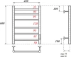 полотенцесушитель point аврора pn10846w электрический, 40x60 см, белый