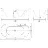 акриловая ванна sancos omega 170x80 fb16 без гидромассажа