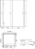 душевой уголок vegas glass afp-fisux 120*90 05 10 профиль бронза, стекло сатин